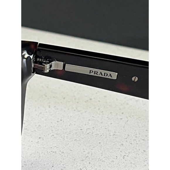 Prada PR A04S are bold brown tortoise square sunglasses - Picture 5 of 14